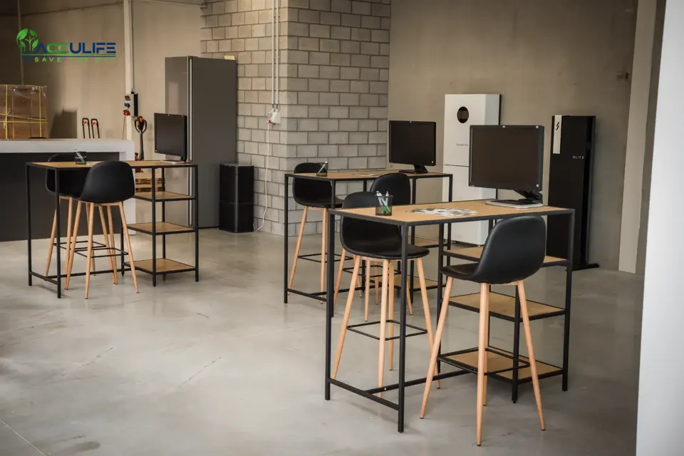 Toonzaal van Acculife International BV in Merksplas