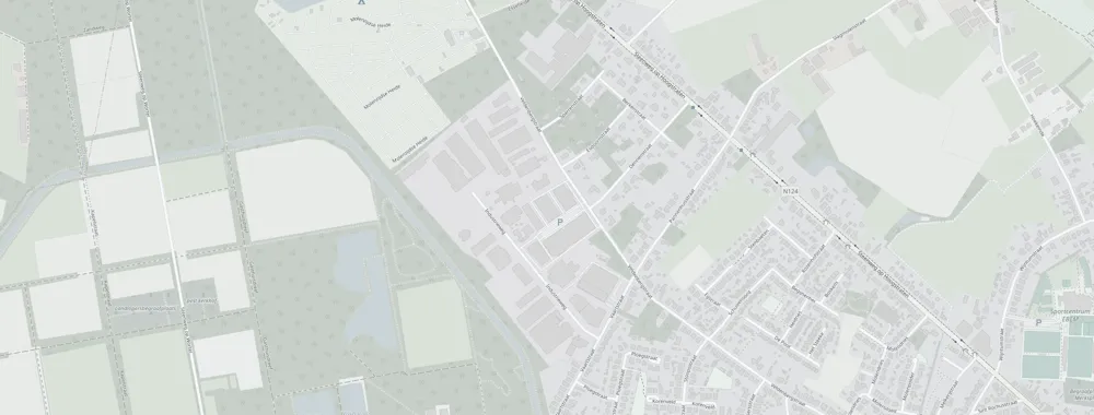 Kaart van Merksplas met de locatie van Acculife International BV aan de Veldenbergstraat